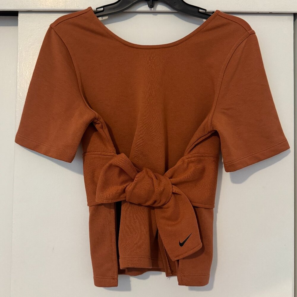 NIKE Studio Yoga Training Dri-Fit Wrap Top